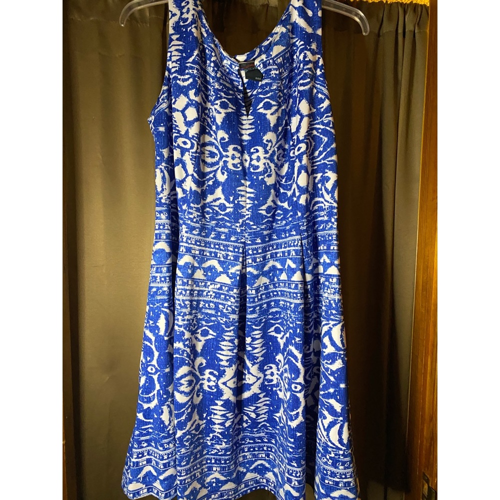 Gabby Skye Royal Blue & White Dress - 16W